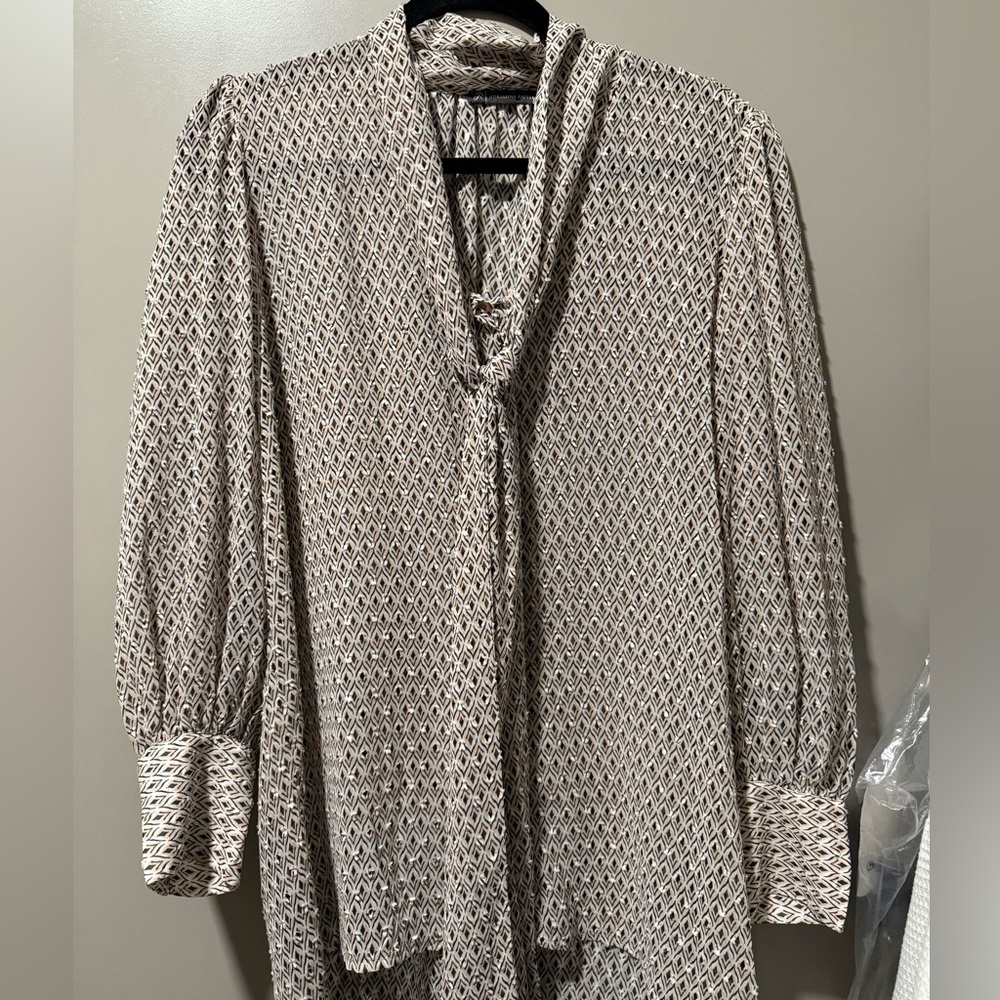 Adrianna Papell blouse + skirt set